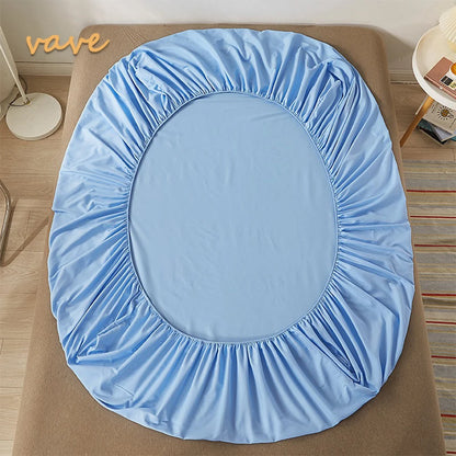 100% Cotton Fitted Sheet with Elastic Bands Non Slip Adjustable Mattress Covers for Single Double King Queen Bed,140/160/200cm