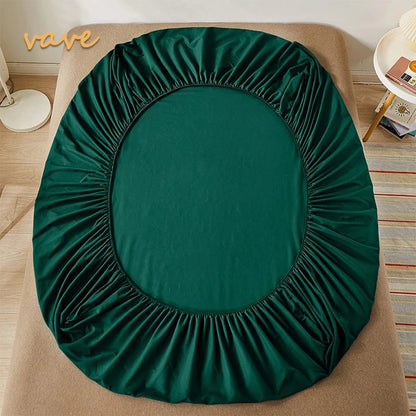 100% Cotton Fitted Sheet with Elastic Bands Non Slip Adjustable Mattress Covers for Single Double King Queen Bed,140/160/200cm