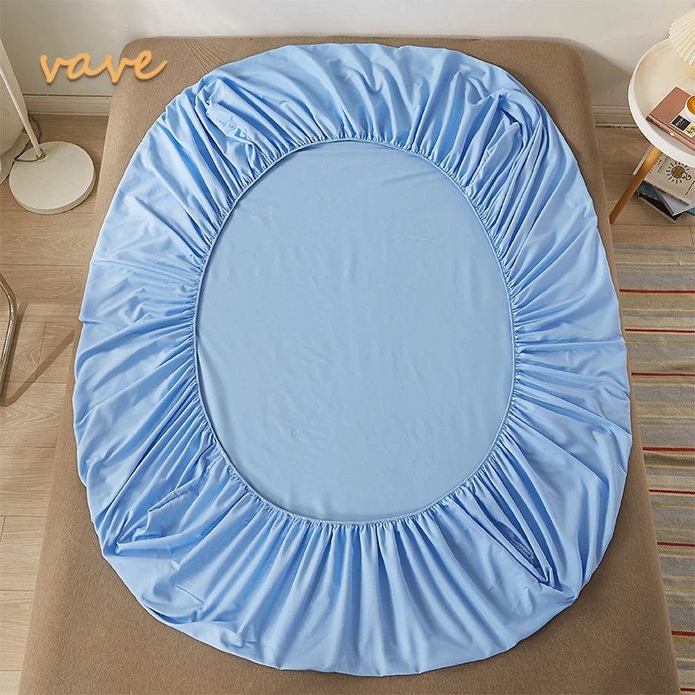 100% Cotton Fitted Sheet with Elastic Bands Non Slip Adjustable Mattress Covers for Single Double King Queen Bed,140/160/200cm